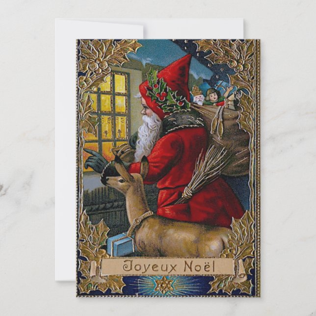 Flat Holiday Card Pere Noel (Front)