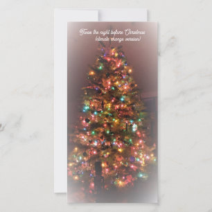 Flat Holiday Card: Twas the night before Christmas