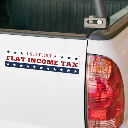 Flat Tax Bumper Sticker Zazzle