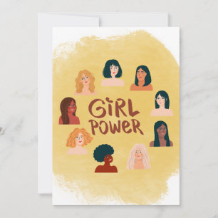 Flat international women’s day card