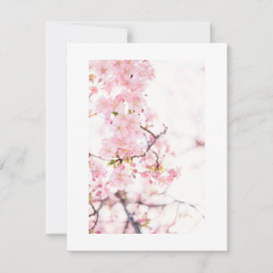FLAT INVITATION CARD : CHERRY BLOSSOM BRANCH