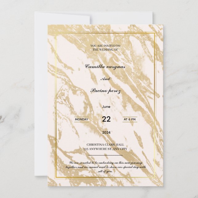 Flat Invitation, Size: 5" x 7", Paper: Matte, Enve Invitation (Front)