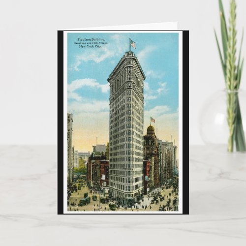 Flat Iron Building Broadway and Fifth Ave NYC Card