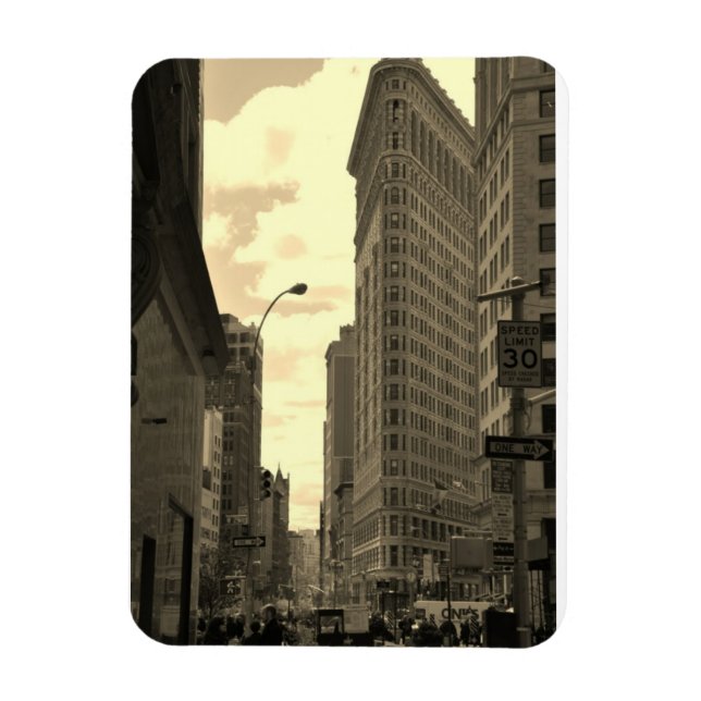 Flat Iron Building Magnet (Vertical)