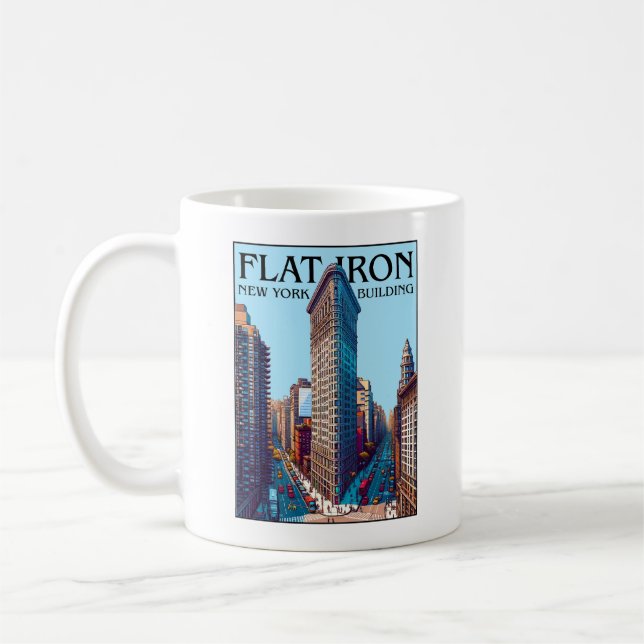 Flat Iron Building New York City Coffee Mug (Left)