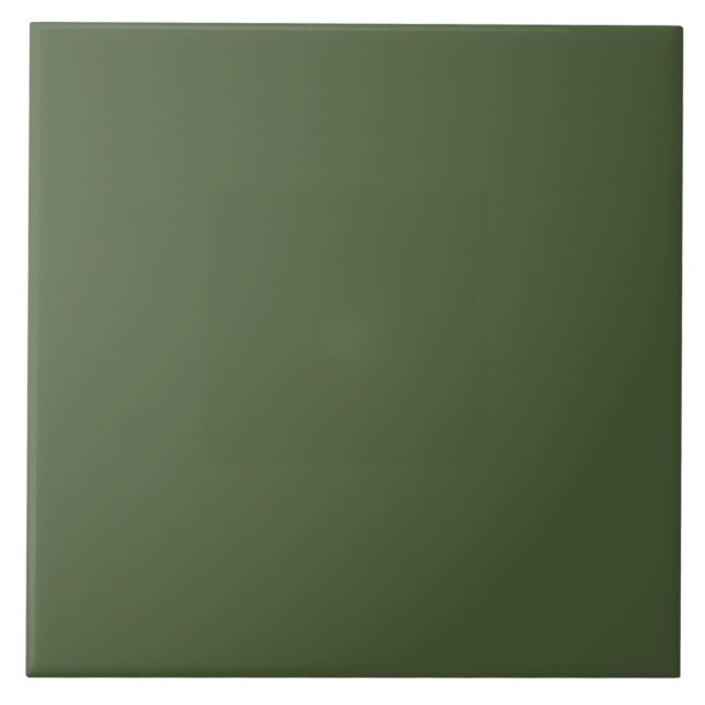 Flat Jade Green Ceramic Tile (Front)