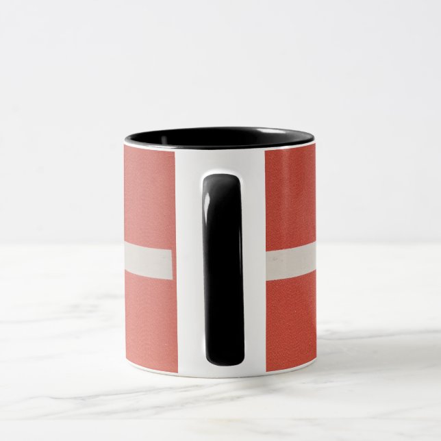 flat land center earth mug (Handle)