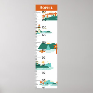 Flat Landmark Growth Chart