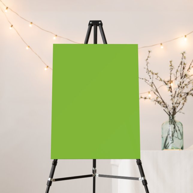 Flat Lime Green Background – School Texture Foam Board (In Situ (Stand))