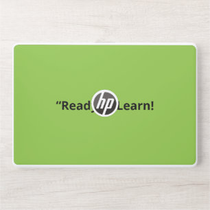 Flat Lime Green Background – School Texture HP Laptop Skin