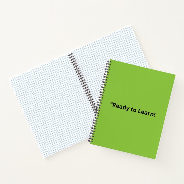 Flat Lime Green Background – School Texture Notebook (Inside)