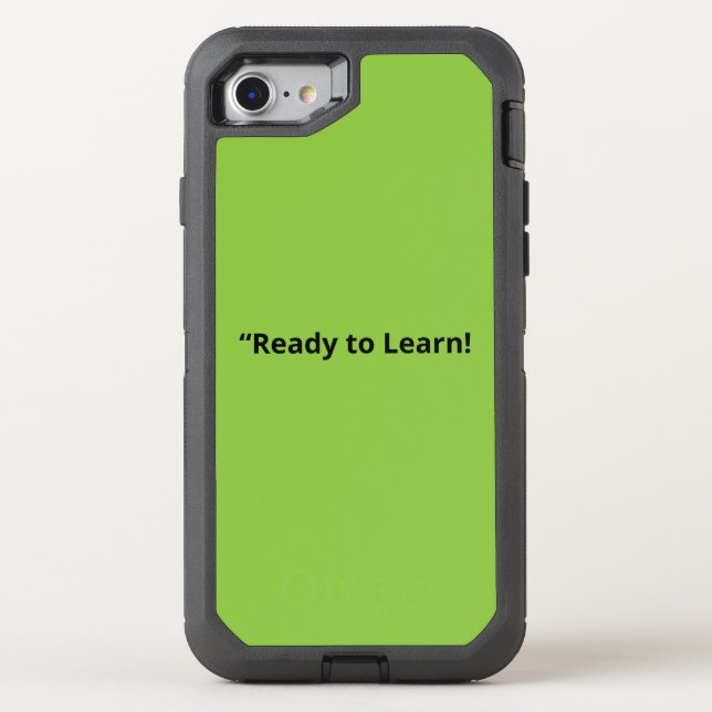 Flat Lime Green Background – School Texture Otterbox iPhone Case (Back)