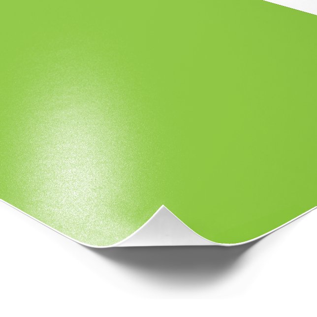 Flat Lime Green Background – School Texture Photo Print (Corner)