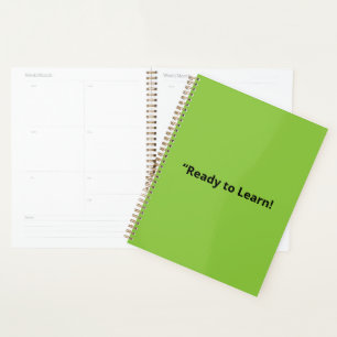 Flat Lime Green Background – School Texture Planner