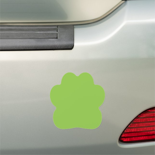Flat Lime Green Background Texture  Car Magnet (In Situ)