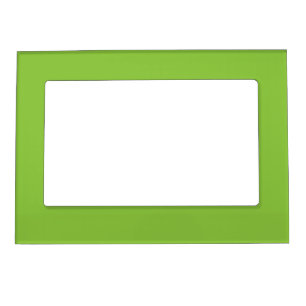 Flat Lime Green Background Texture  Magnetic Frame