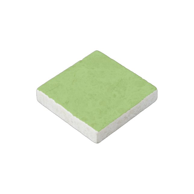 Flat Lime Green Background Texture  Stone Magnet (Angled)