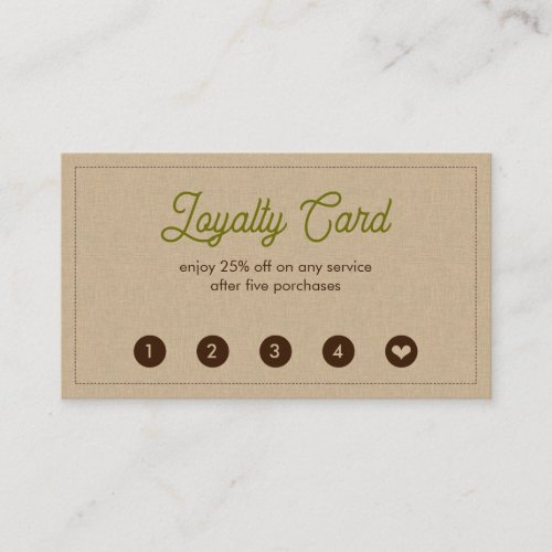 Flat Loyalty Card