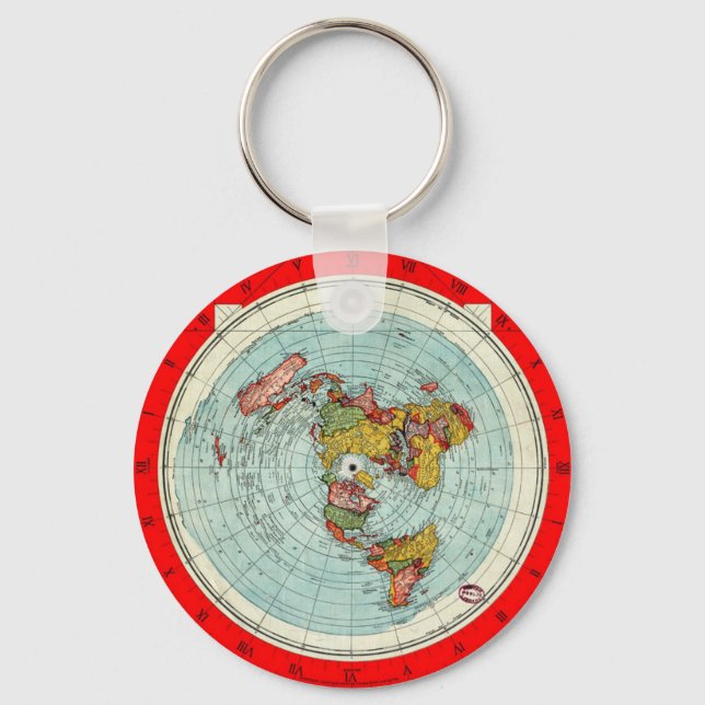 Flat Map Keychain (Front)