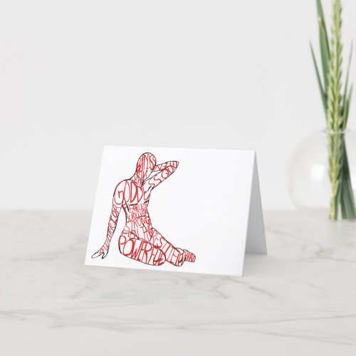 Flat Mastectomy greeting card