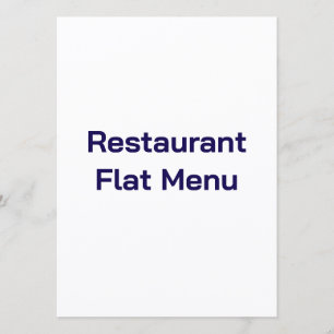 Flat Menu