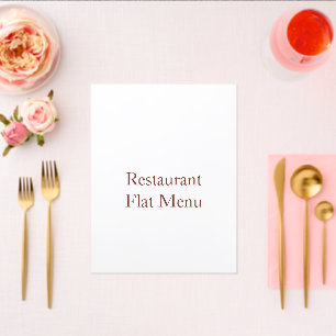 Flat Menu