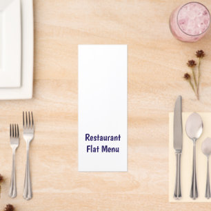 Flat Menu