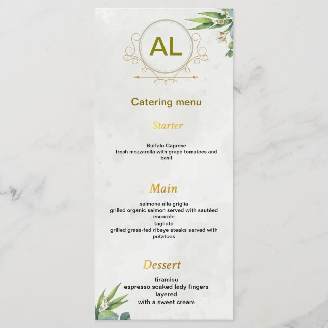 Flat Menu (Front)