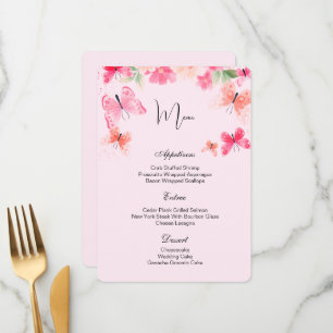 Flat Menu Card