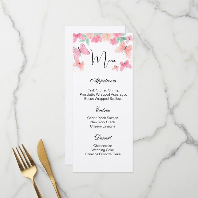 Flat Menu Card (Front/Back In Situ)