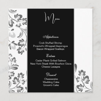 Flat Menu Card