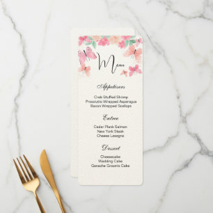 Flat Menu Card
