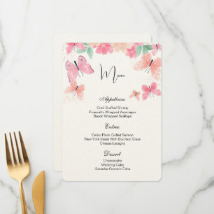 Flat Menu Card