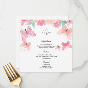 Flat Menu Card