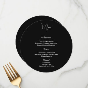 Flat Menu Card