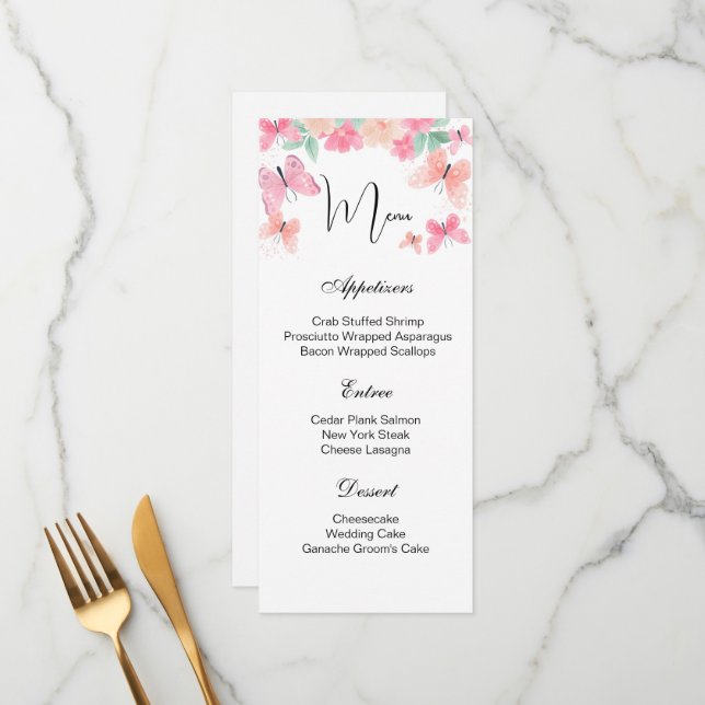 Flat Menu Card (Front/Back In Situ)