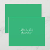 Flat Mint Green Background – Wedding Design (Front/Back)
