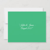 Flat Mint Green Background – Wedding Design (Front)