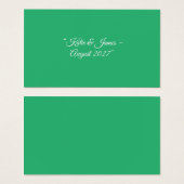 Flat Mint Green Background – Wedding Design (Front & Back)