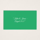 Flat Mint Green Background – Wedding Design (Front)
