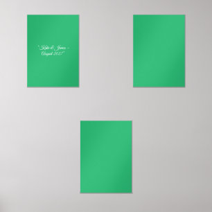 Flat Mint Green Background – Wedding Design Wall Art Sets