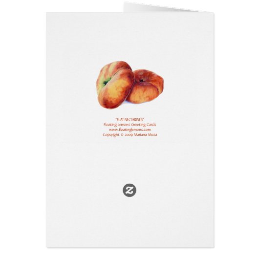 Flat Nectarines Card (Back)