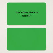 Flat Neon Green Background – School Texture (Front & Back)