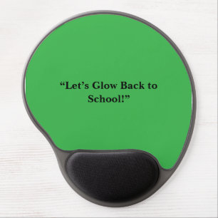 Flat Neon Green Background – School Texture Gel Mouse Pad