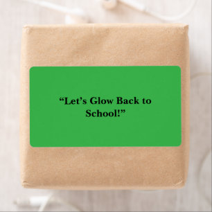 Flat Neon Green Background – School Texture Label