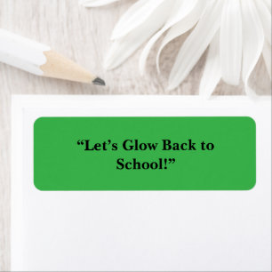 Flat Neon Green Background – School Texture Label
