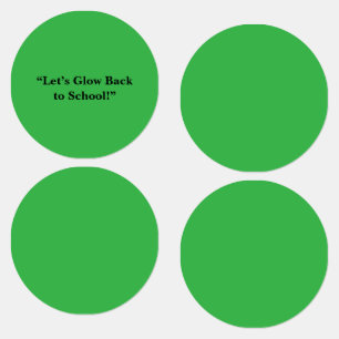 Flat Neon Green Background – School Texture Labels