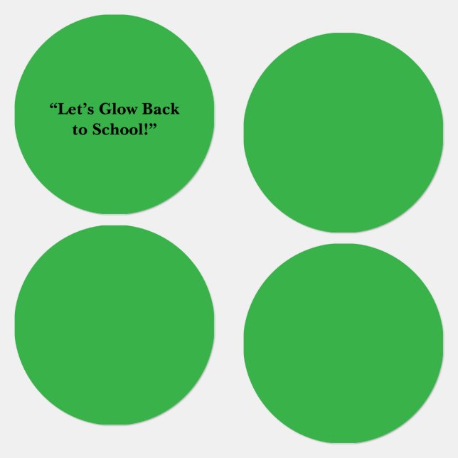 Flat Neon Green Background – School Texture Labels (Group)