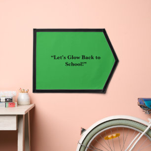 Flat Neon Green Background – School Texture Pennant