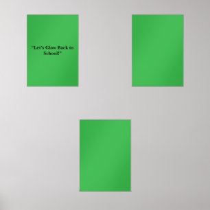 Flat Neon Green Background – School Texture Wall Art Sets